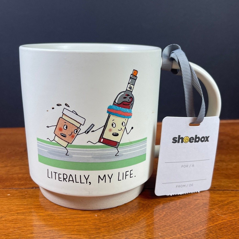 Hallmark Shoebox Coffee And Wine Funny Coffee‎ Mug